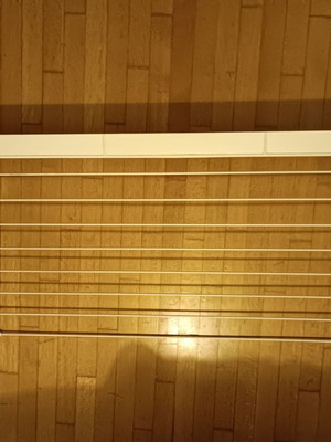Leifheit wall-mounted drying rack used for bathroom or balcony