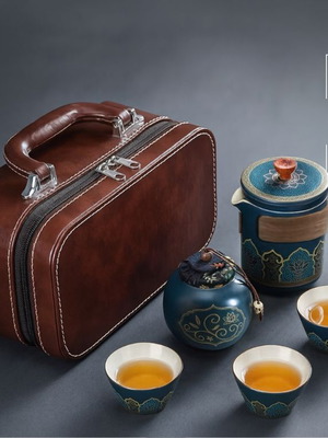 Portable ceramic tea set new with retro Chinese design