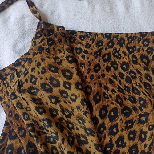 Long animal print wrap skirt new, size M, 100% viscose