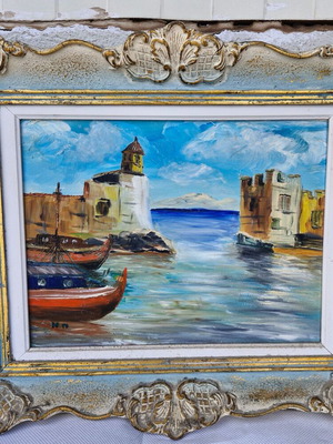 Vintage frame with embossed border used, approx. 50×60 cm