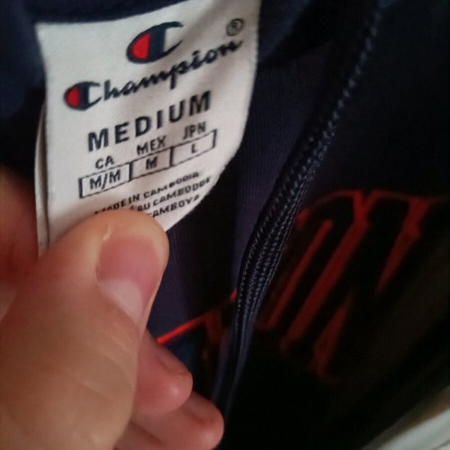 Champion hoodie size Medium blue new
