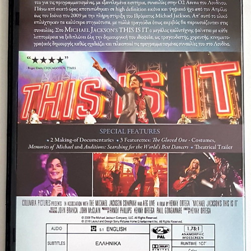 Michael Jackson's This Is It DVD like new