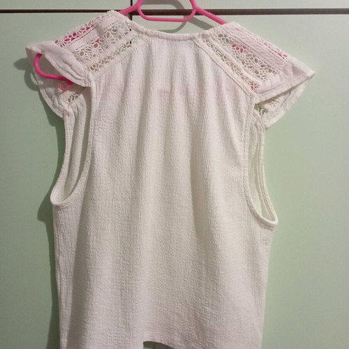 Zara blouse Small white like new elastic