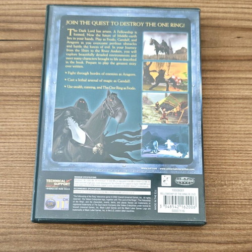 Lord of the Rings The Fellowship of the Ring PC game used
