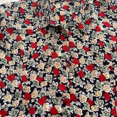 Vintage women's shirt like new, size L, black and red