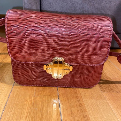 Maje leather bag new 20x15 with dust bag
