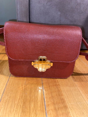 Maje leather bag new 20x15 with dust bag