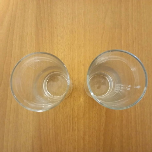 Ballantine's tall drinking glasses set of two like new