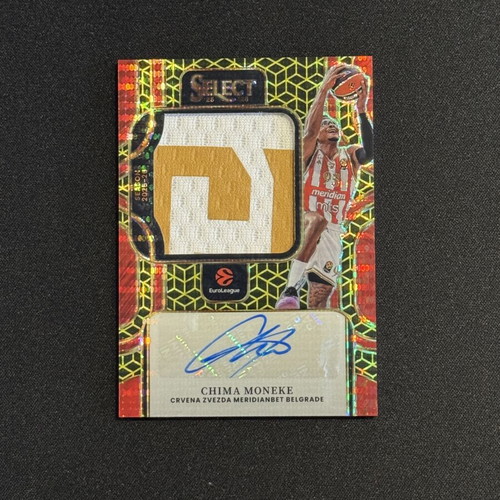 Panini Select EuroLeague 2025-26 Chima Moneke Spectris Gold Patch Auto 10/10 like new