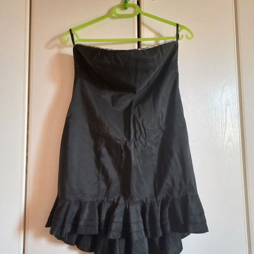 Lynne strapless mini dress, black