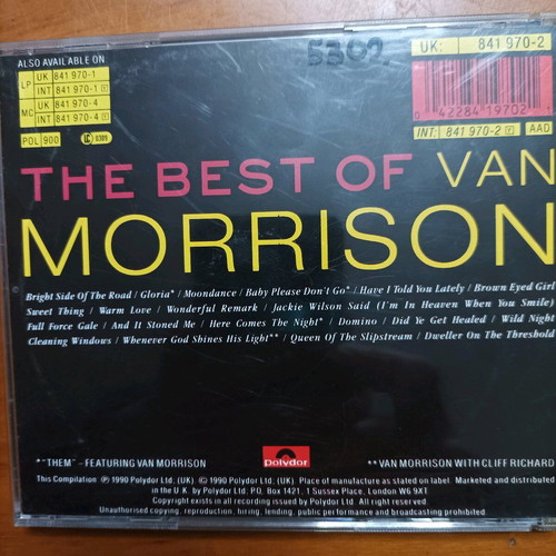 Van Morrison CD like new, rock