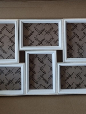 6-Piece Combination Picture Frame Set 10x15 cm, New