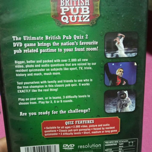 Ultimate British Pub Quiz 2 DVD like new, subbed