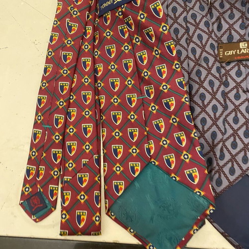Vintage ties Tommy Hilfiger, Guy Laroche, Givenchy, Paco Rabanne like new, set of 4