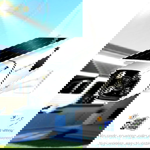 ESCAM QF260 WIFI HD 1080P 2.0MP asirmato IP67 exoteriki iliaki mpataria ischis chamilis katanalosis PIR epitirisi kameras asfalias