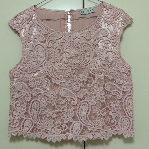 Jupe blouse pink like new, size S