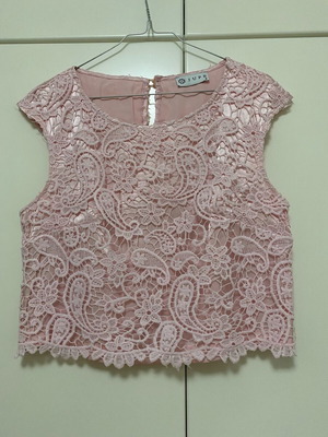 Jupe blouse pink like new, size S