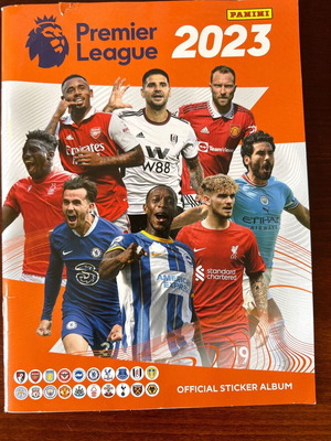 Premier League αυτοκόλλητα άλμπουμ 2023 μεταχειρισμένο