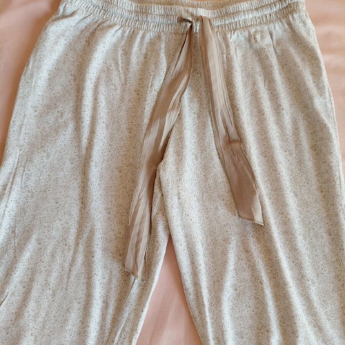 Oysho cotton spring pajama size S beige like new
