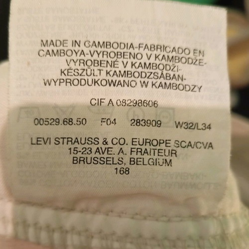 Levi's winter corduroy bell-bottom pants like new, beige, medium