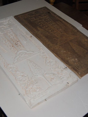 Andraviditis relief used with rubber mold