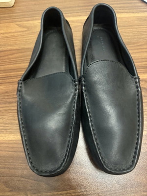 Zara αντρικά μοκασίνια αφόρετα, μαύρα, μέγεθος 43