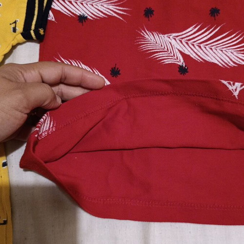 Hashtag polo shirts like new, pack of 2, size 116 cm, red and yellow