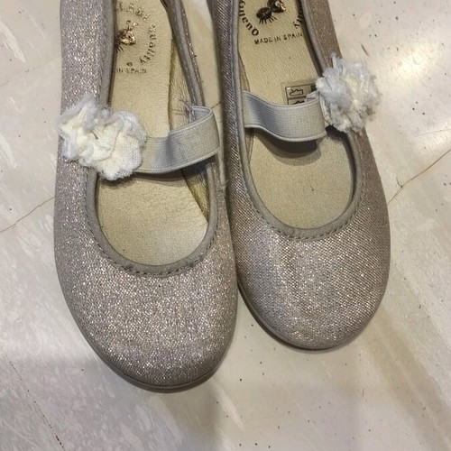 Vul.Ladi children's ballerina shoes used, size 28, silver