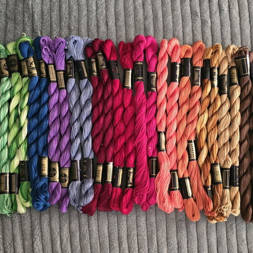 DMC threads 15 colors in pairs, new, total 30 pieces