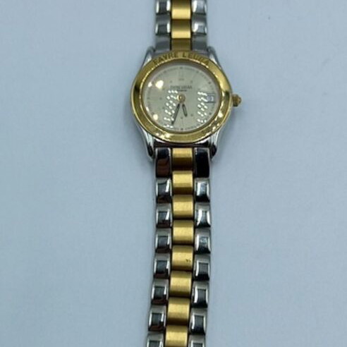 Favre Leuba wristwatch battery-powered like new, women's, gold and silver