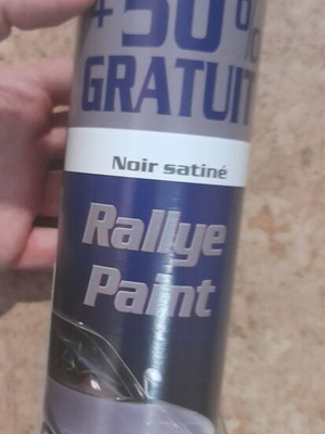 Rallye Paint spray paint black satin 600ml new