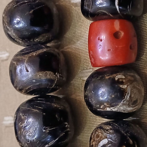 Yiousouri Worry Beads used, collectible, 192 gr, black coral
