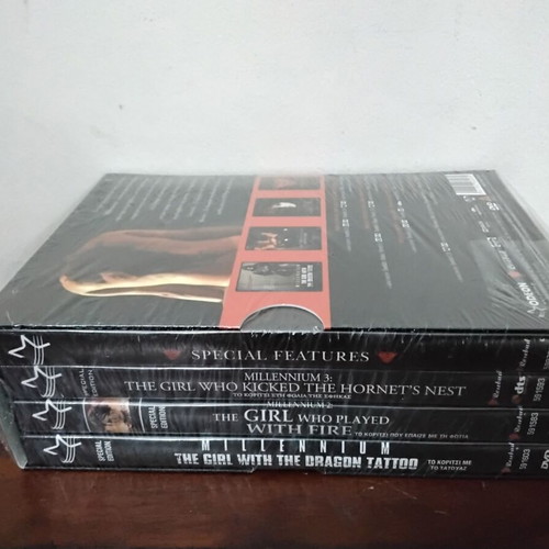 Millennium Trilogy sealed DVD box set with Greek subtitles new