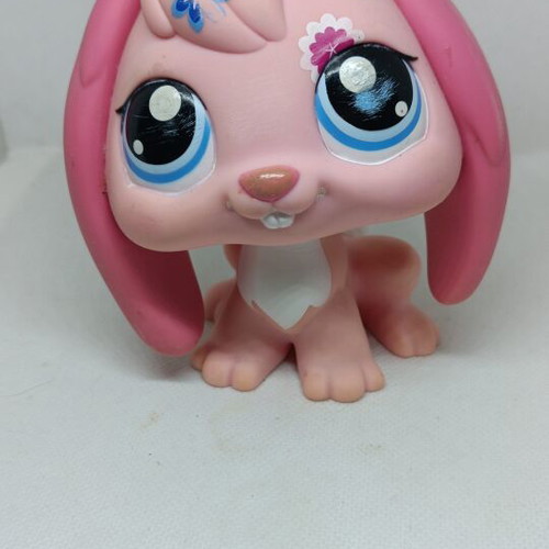 Littlest Pet Shop Jumbo Pink Lop-Eared Bunny figure used