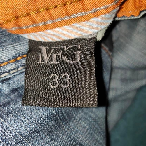 Vintage MTNG jeans size 33 like new, distressed grey-blue