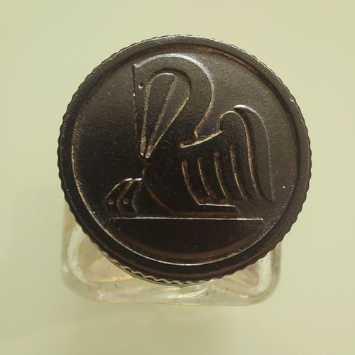 Pelikan ink bottle used, antique 1920-30, rare collectible