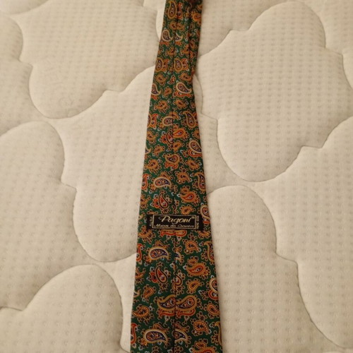 Men's silk tie Pagoni made in Italy like new