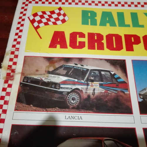 Karouzel Rally Acropolis sticker album used with stickers