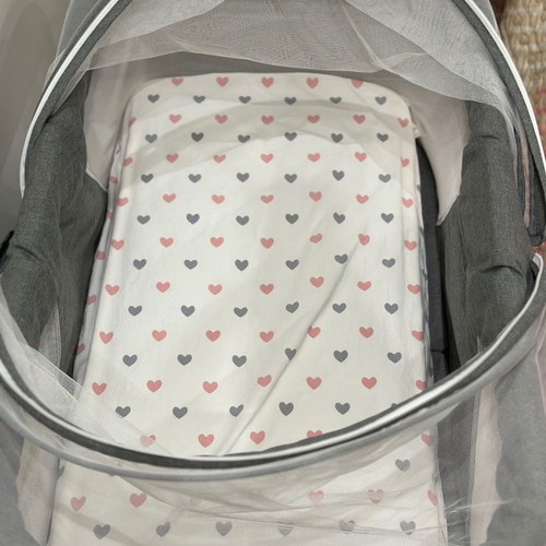 Lionelo Vera Folding Baby Cot used, gray