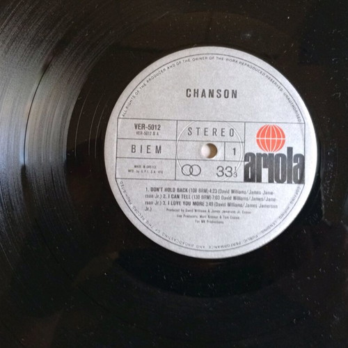 Chanson vinyl used, collectible funk disco record