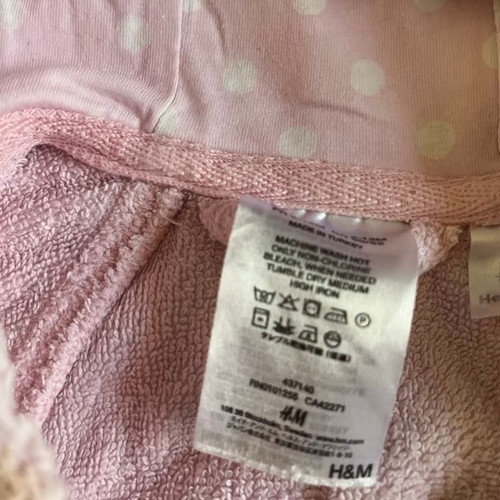 Baby bathrobe like new, pink, up to 2 years