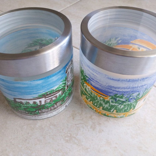 Storage jars used Antonopoulou-Kehagioglou for Loumidis, set of 3
