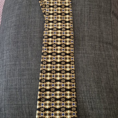 Vintage tie like new, beige and brown