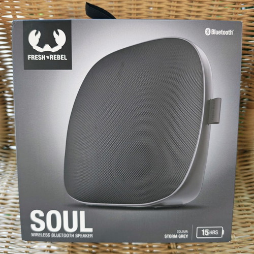 Fresh 'n Rebel Soul Bluetooth Speaker new, Storm Grey