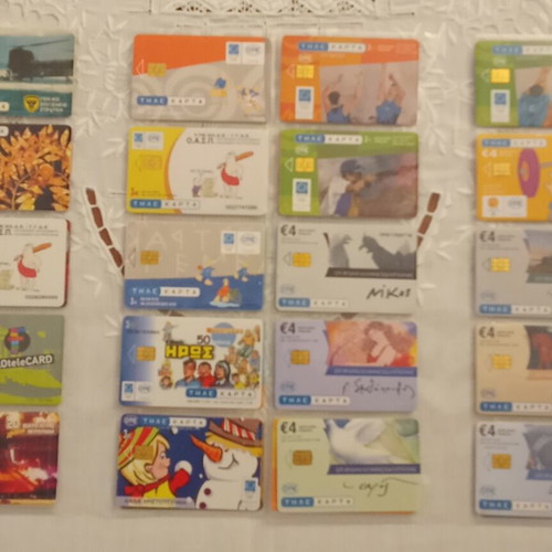 Pack of 120 different phone cards, 1994-2004