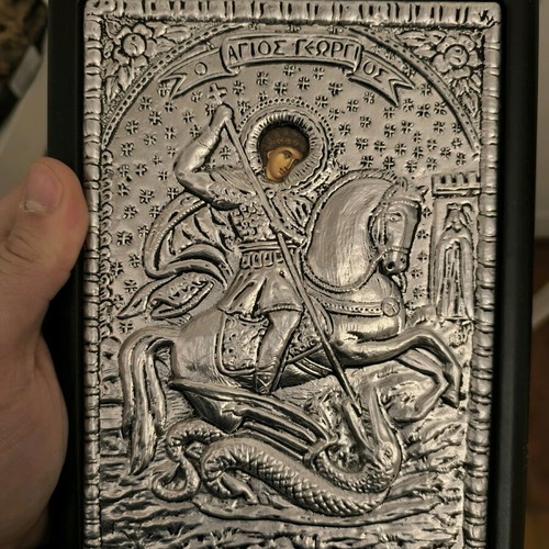 Silver religious icon like new