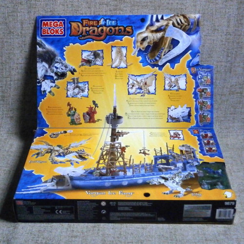 Mega Bloks Fire & Ice Dragons Vorgan Ice Fang 9879 building set