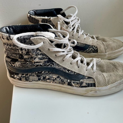 Vans unisex suede sneakers used, size 40, black and gray