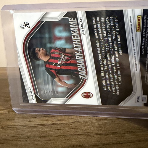 AC Milan lot with Zachary Athekame RC /149 Red Refractor like new