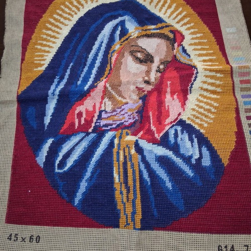 Embroidered Cross Stitch Frame Set with DMC Thread New